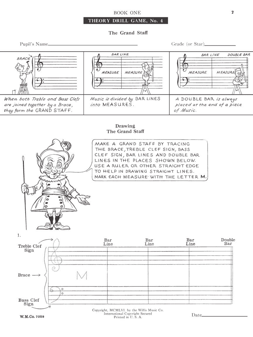 Thompson Theory Drill Games Book 1 Elementary Level