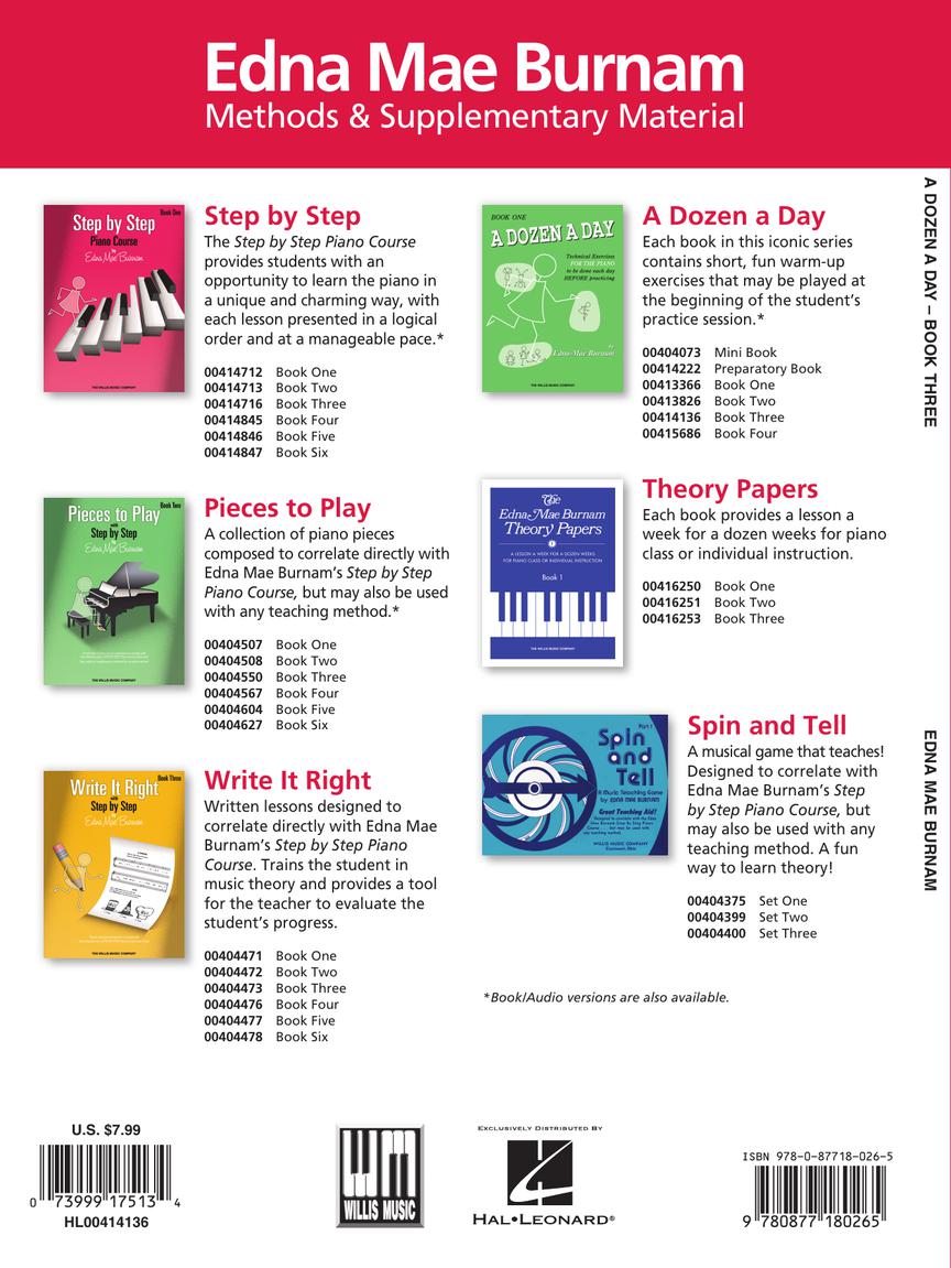 Burnam Dozen a Day Book 3