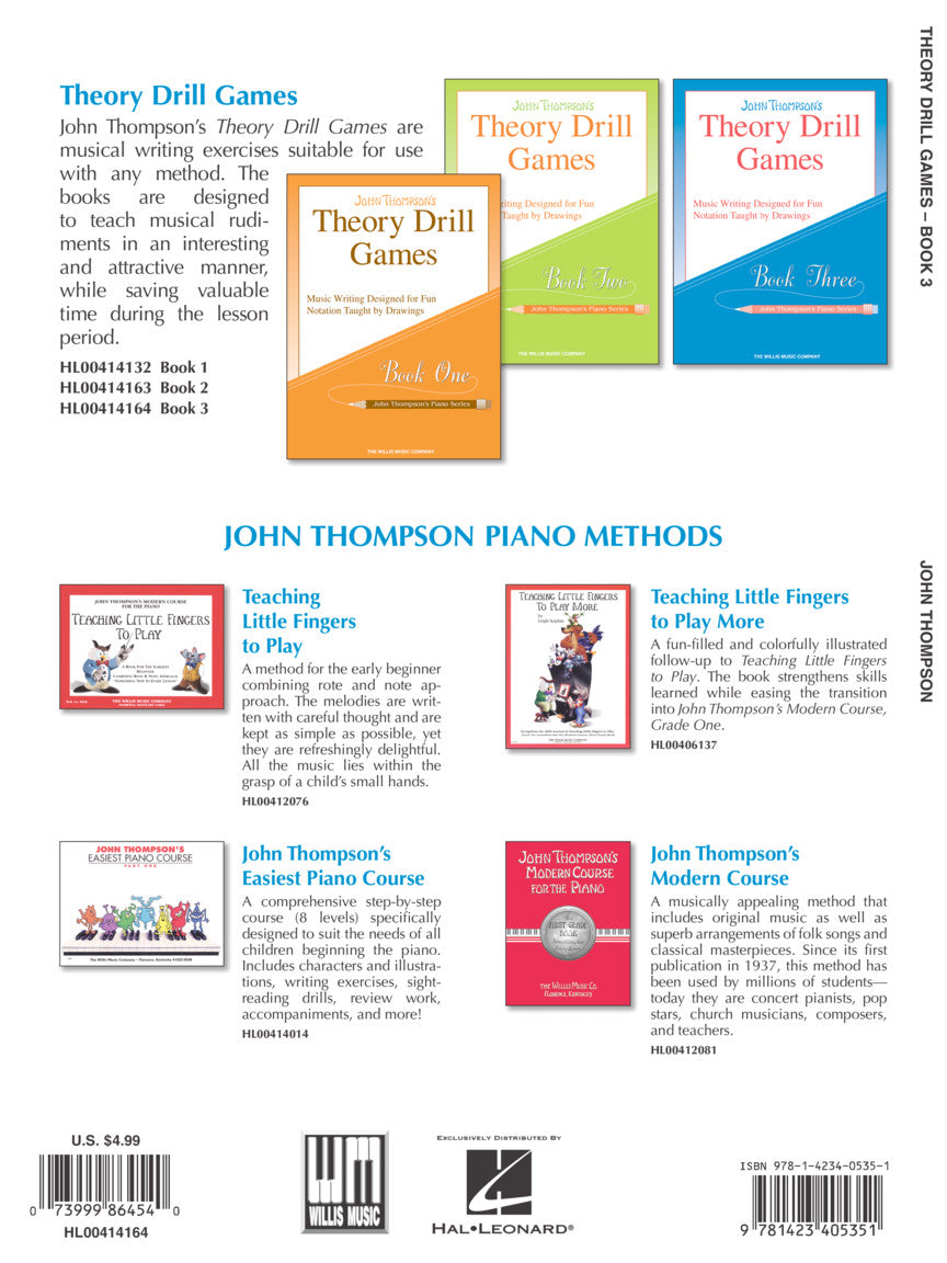 Thompson Theory Drill Games Elementary Level