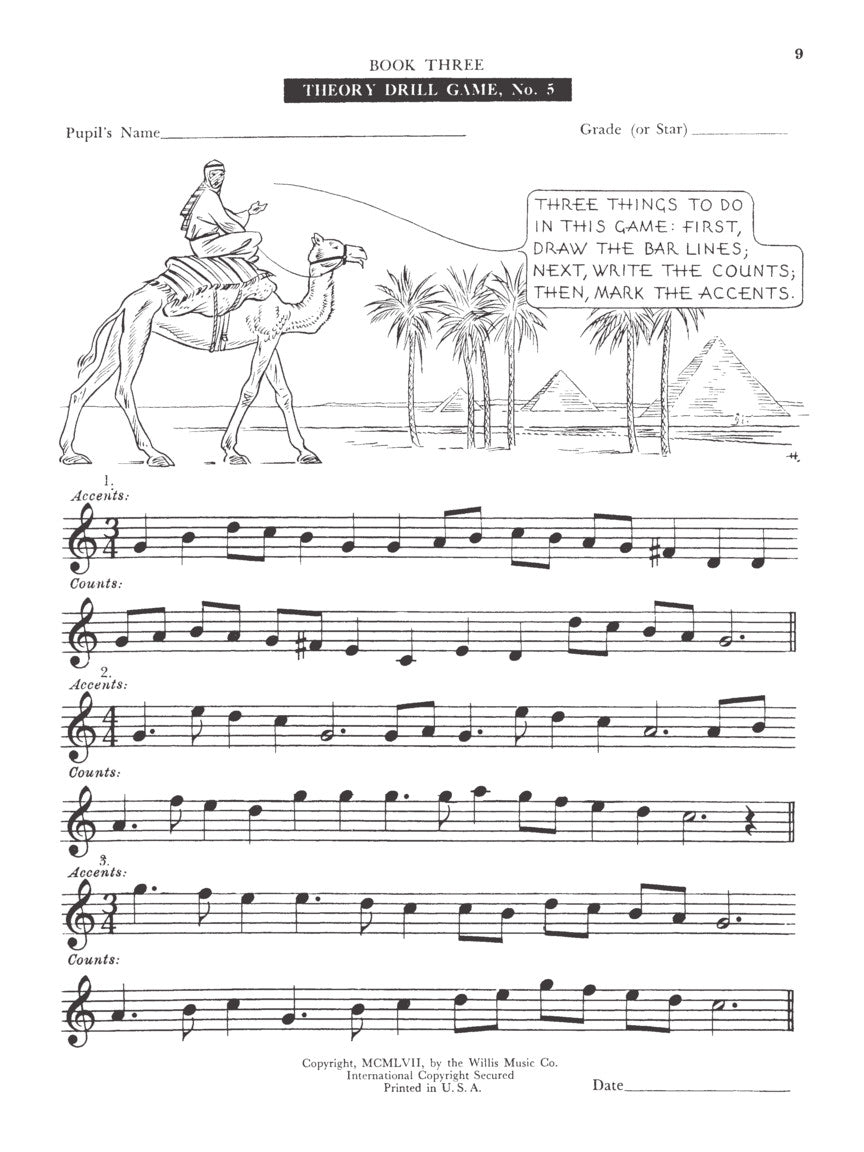 Thompson Theory Drill Games Elementary Level