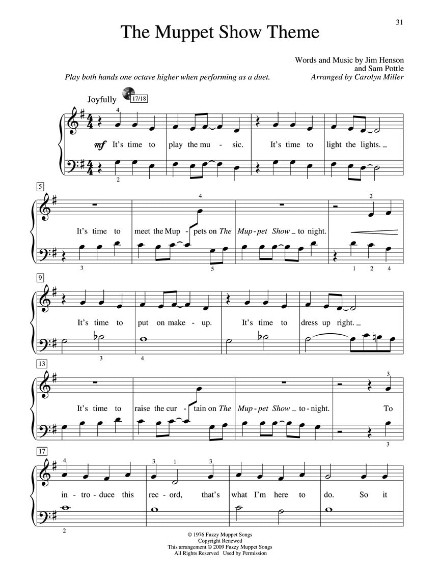 Teaching Little Fingers to Play More Children's Songs