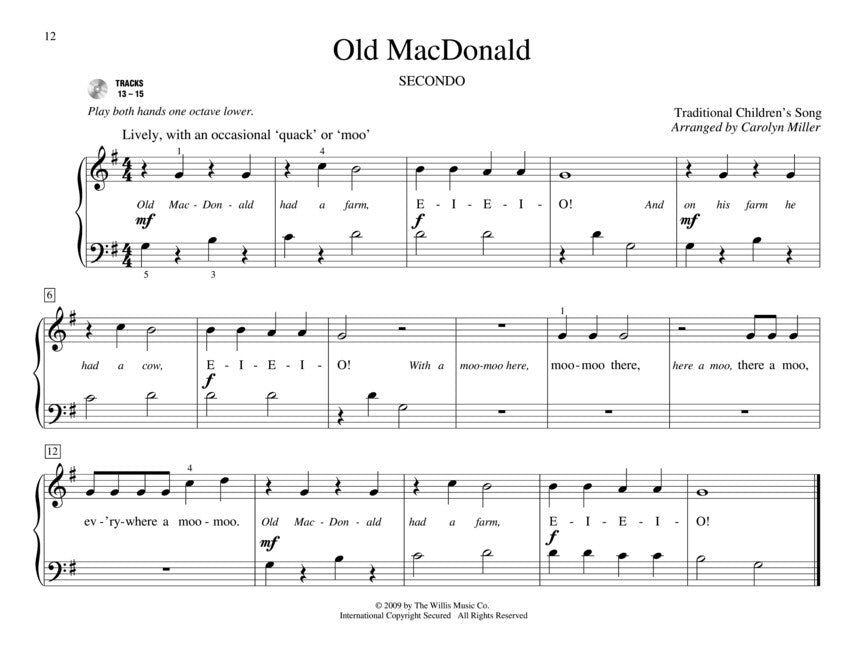 Teaching Little Fingers To Play Easy Duets Early Elementary Level