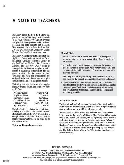 Faber Rock 'n' Roll - BigTime Piano - Level 4