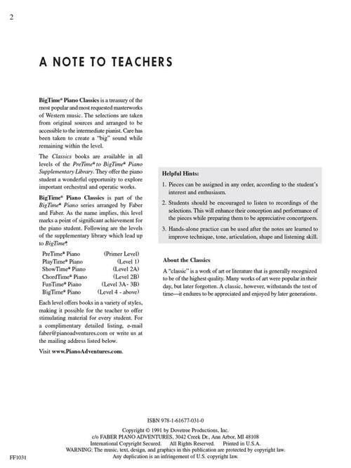 Faber Classics - BigTime Piano - Level 4