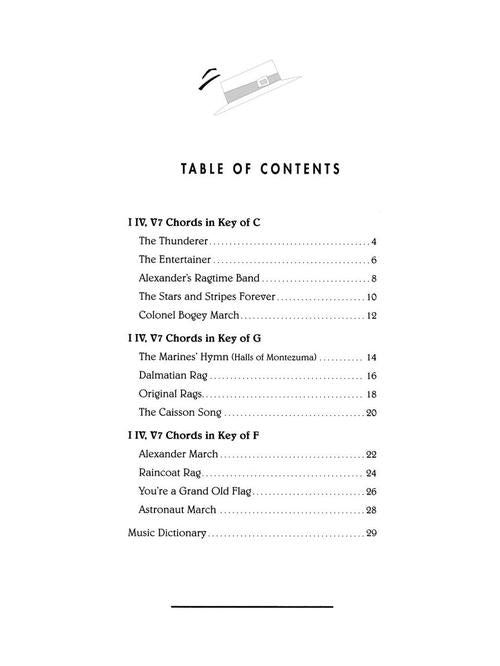 Faber Ragtime & Marches - Chordtime Piano - Level 2B