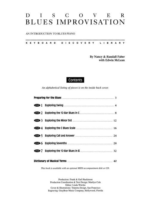 Faber Discover Blues Improvisation