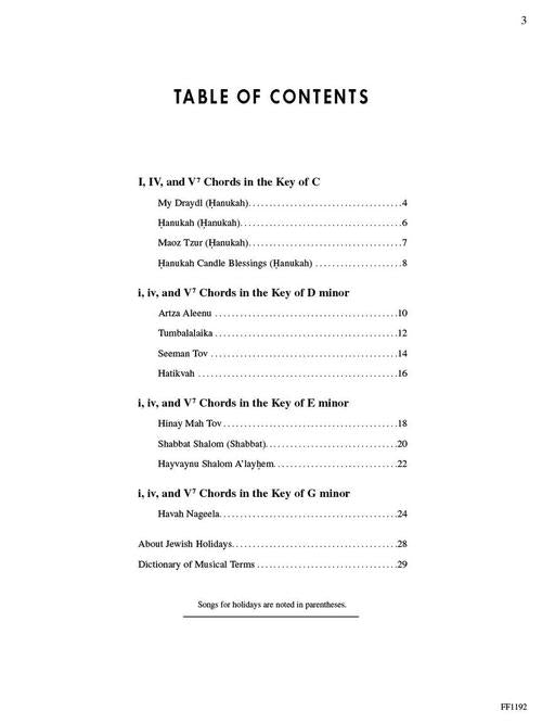 Jewish Favorites - Chordtime Piano - Level 2B