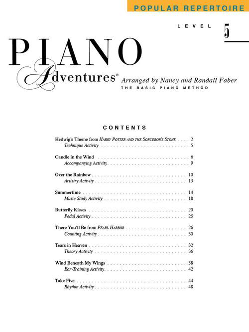 Faber Piano Adventures Popular Repertoire Book 5