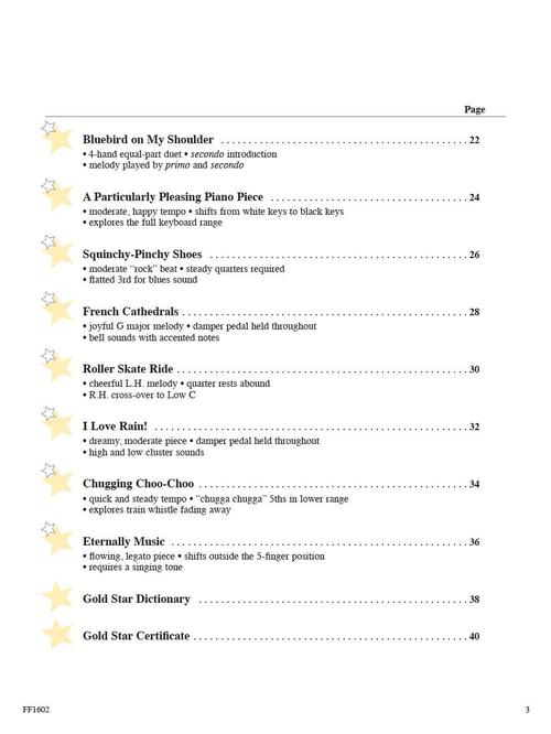 Piano Adventures Gold Star Performance, Primer Level