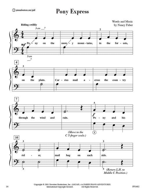 Piano Adventures Gold Star Performance, Primer Level