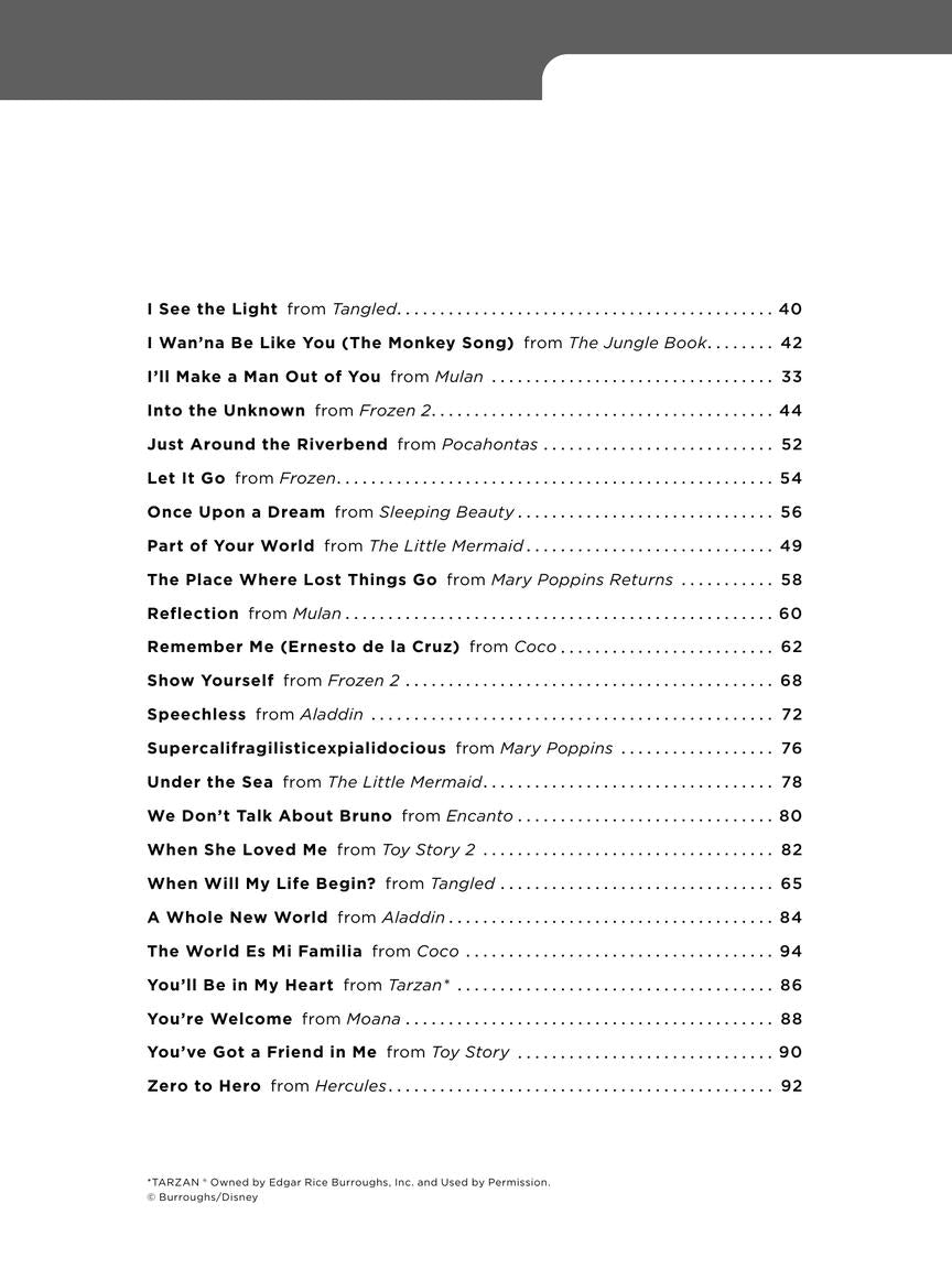 Really Easy Piano: 40 Disney Songs