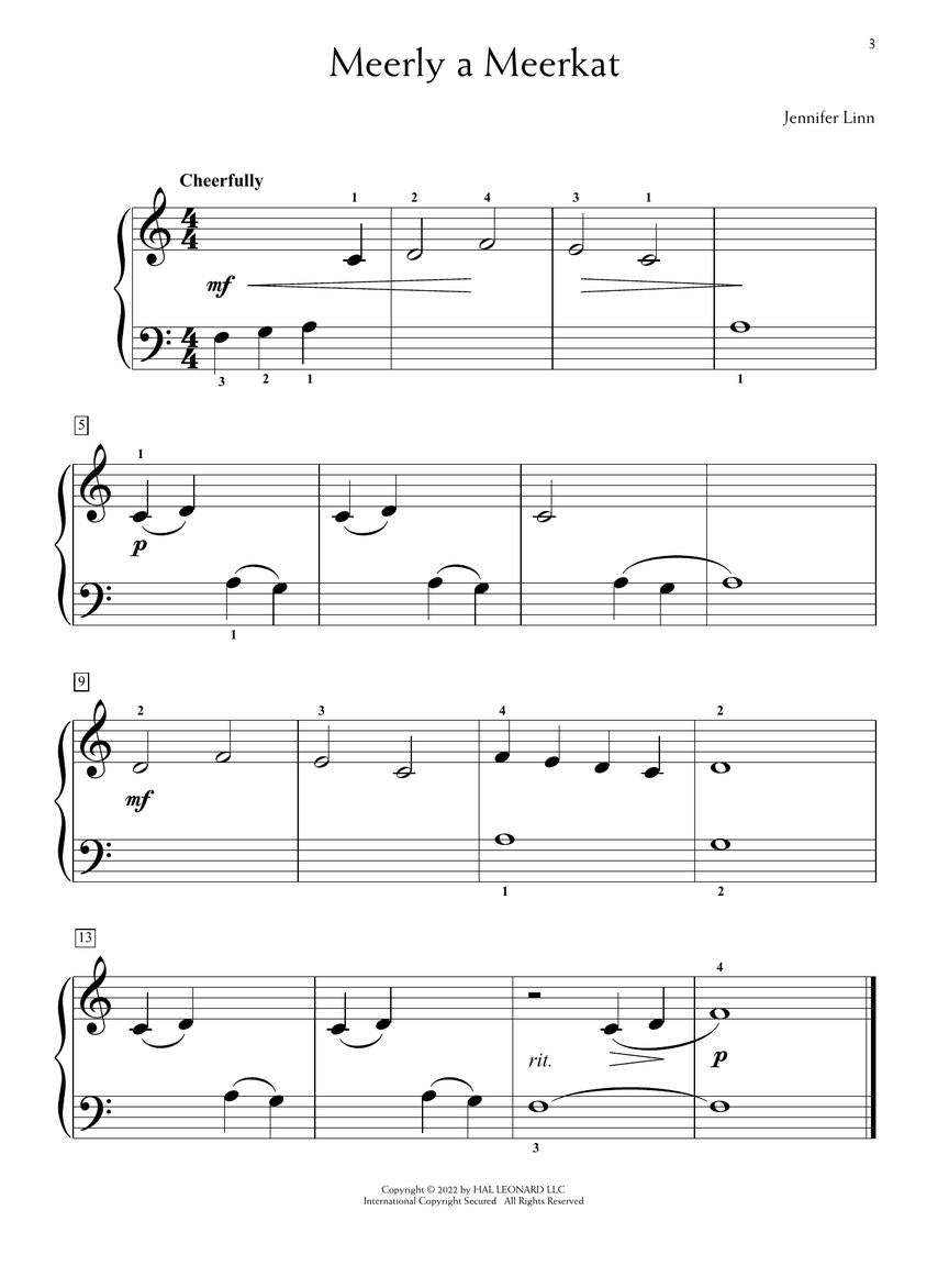 Linn Rendezvous at the Zoo – 12 Piano Solos in Progressive Order