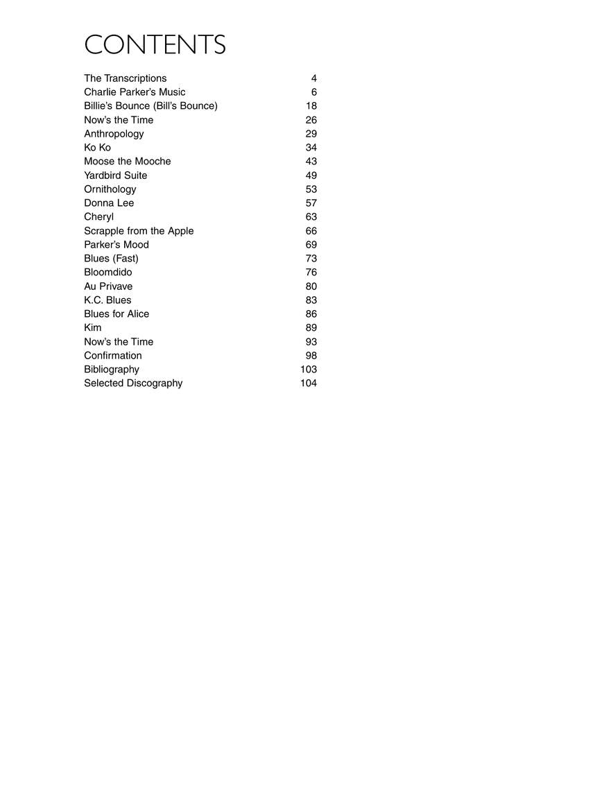 Parker, Charlie - for Guitar
