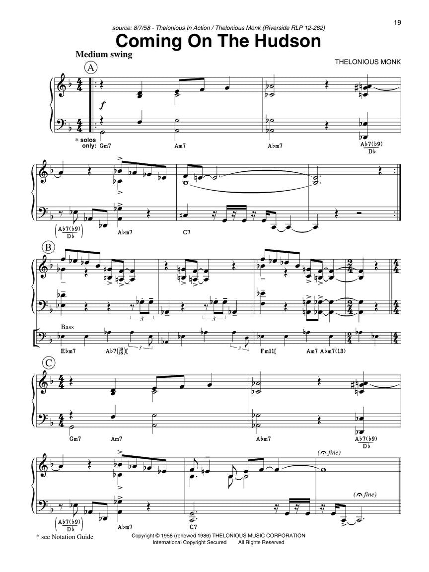 Monk, Thelonious - Fake Book