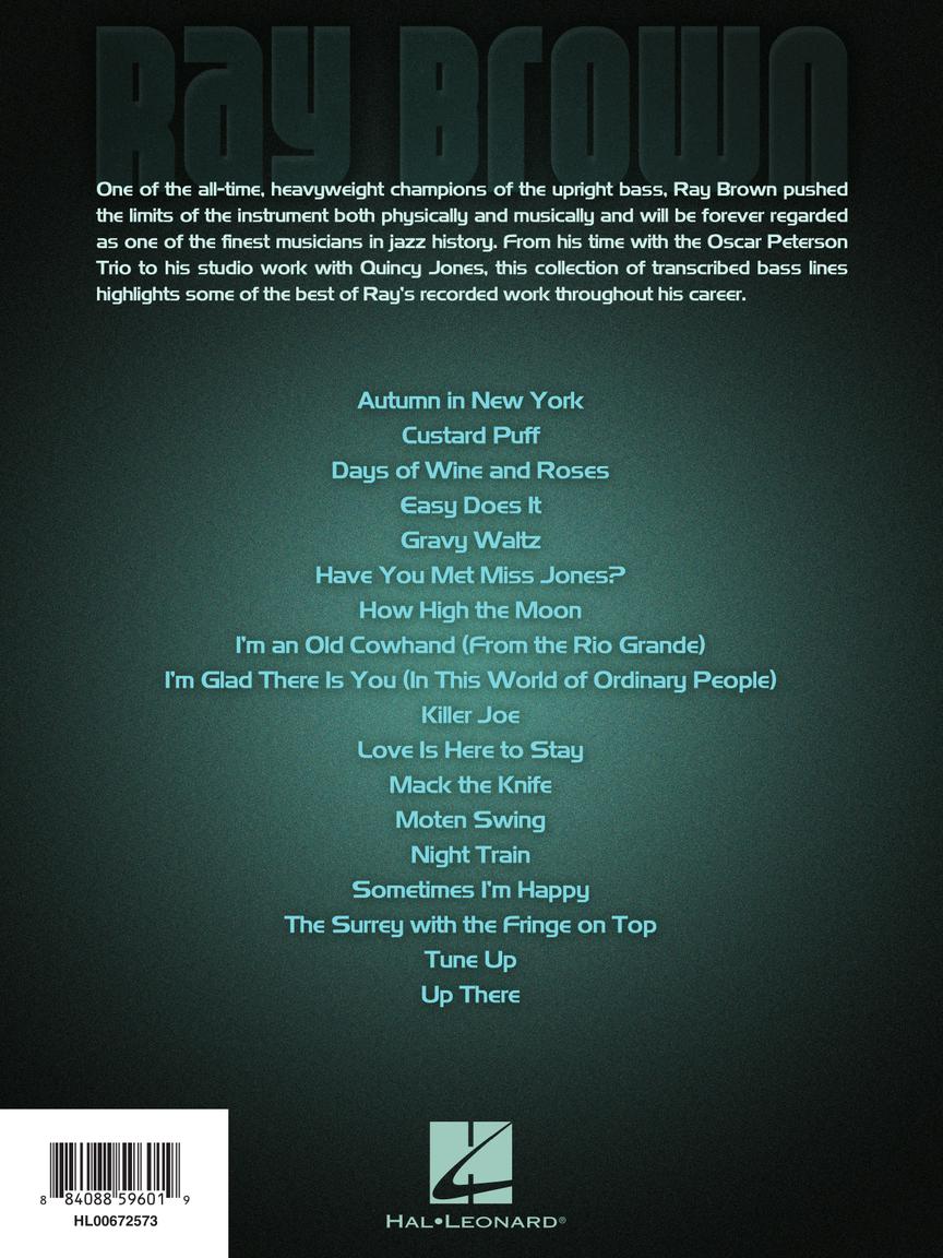 Brown, Ray - Legendary Jazz Bassist