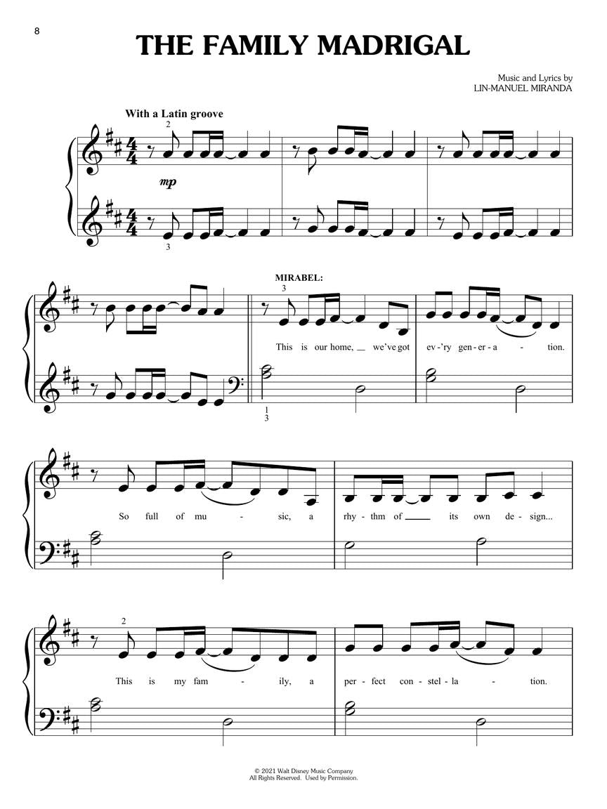 Miranda Encanto Big Note Piano