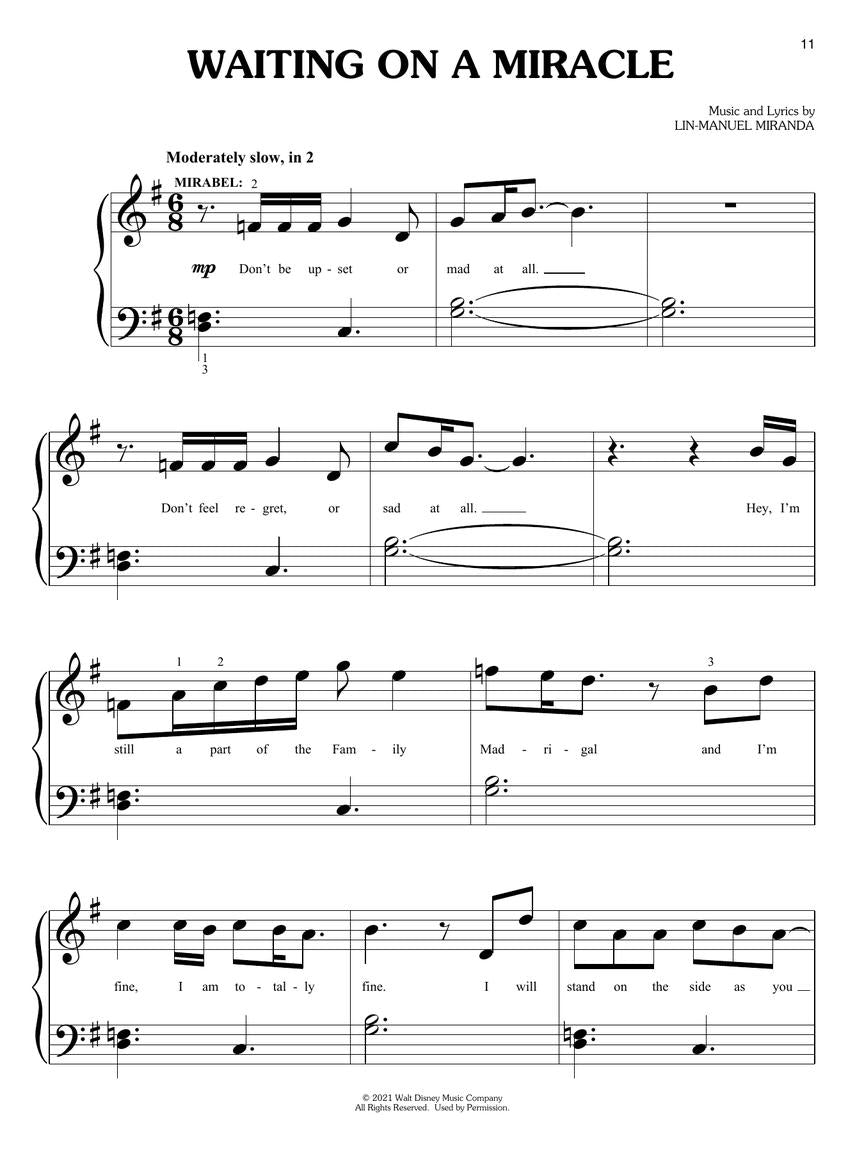 Miranda Encanto Big Note Piano