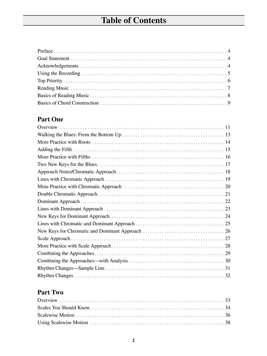 Building Walking Bass Lines
