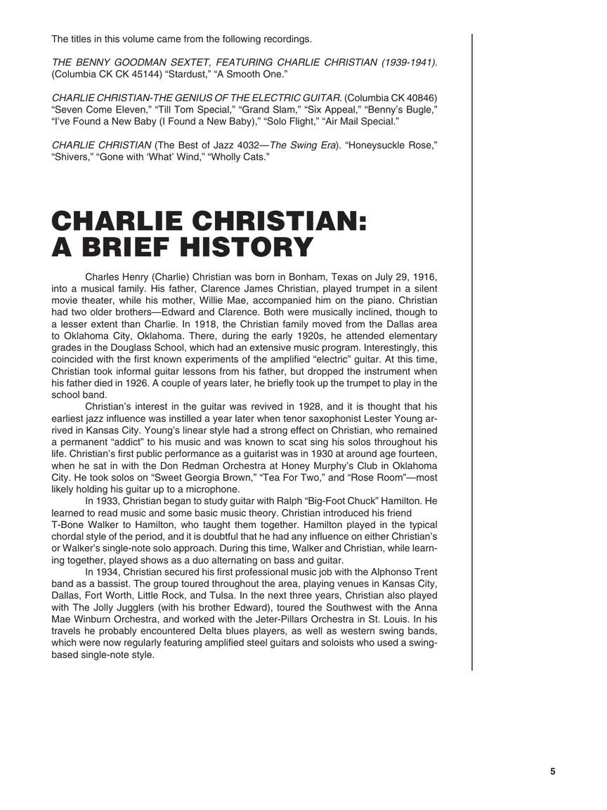Christian, Charlie - Best Of - Guitar Signature Licks