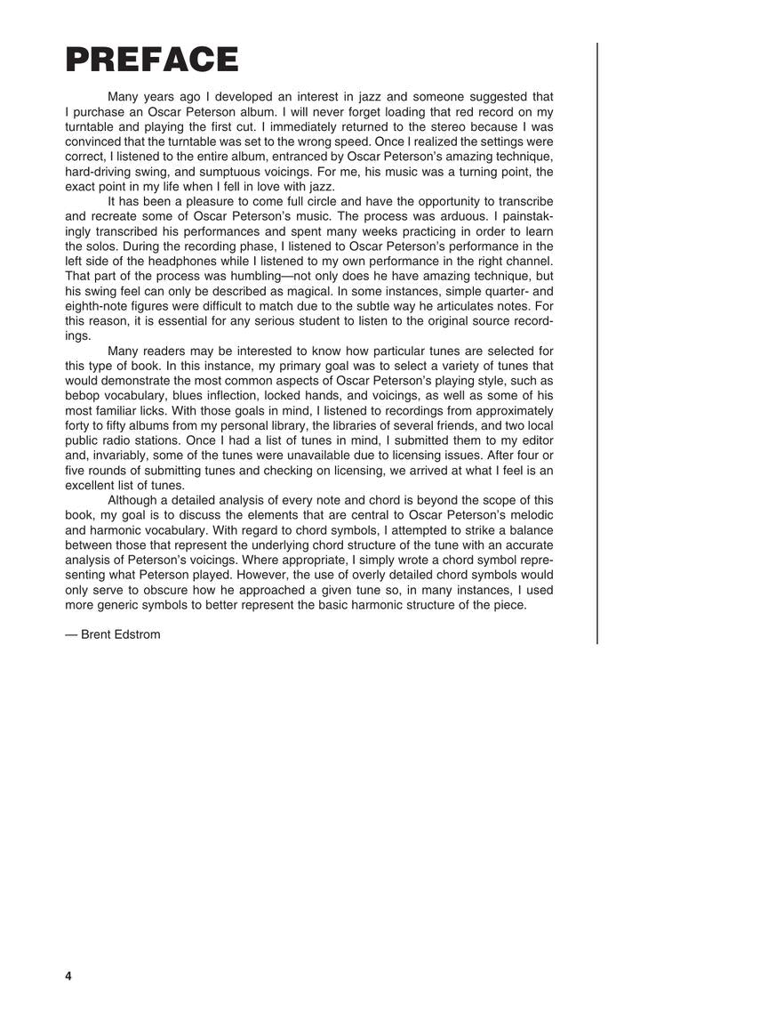 Peterson- Oscar Peterson Plays Standards - Piano Signature Licks