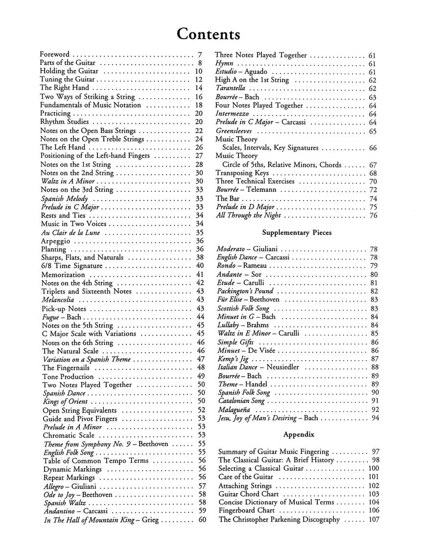 Parkening-Christopher Parkening Guitar Method - Volume 1