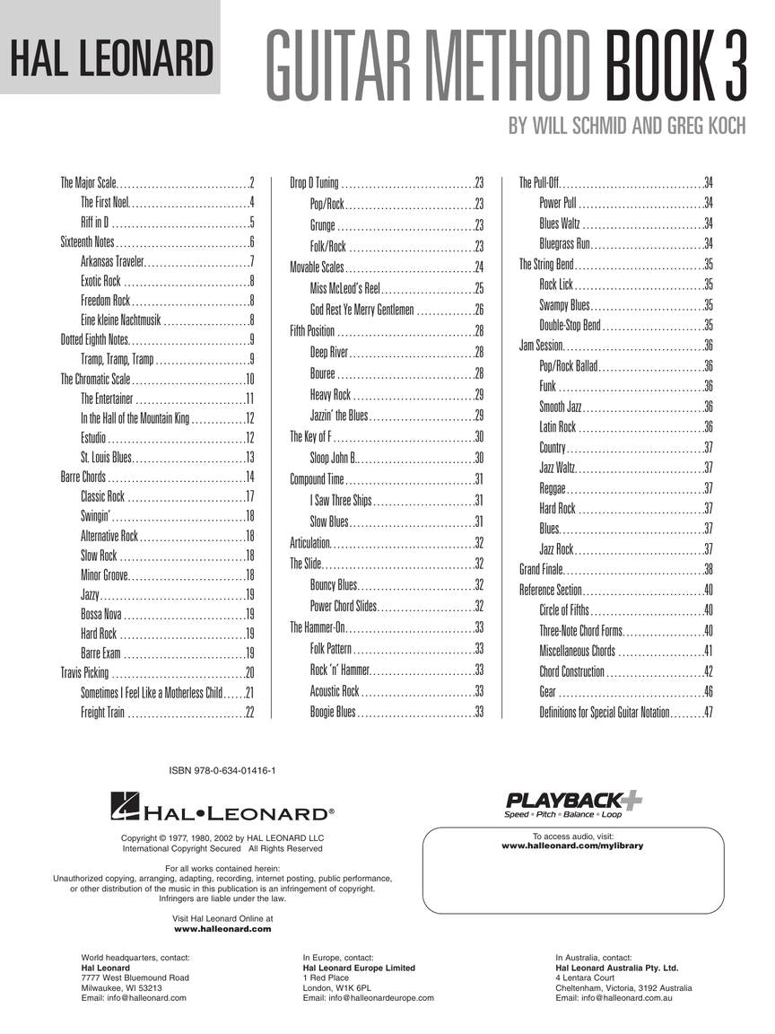 Hal Leonard Guitar Method Book 3