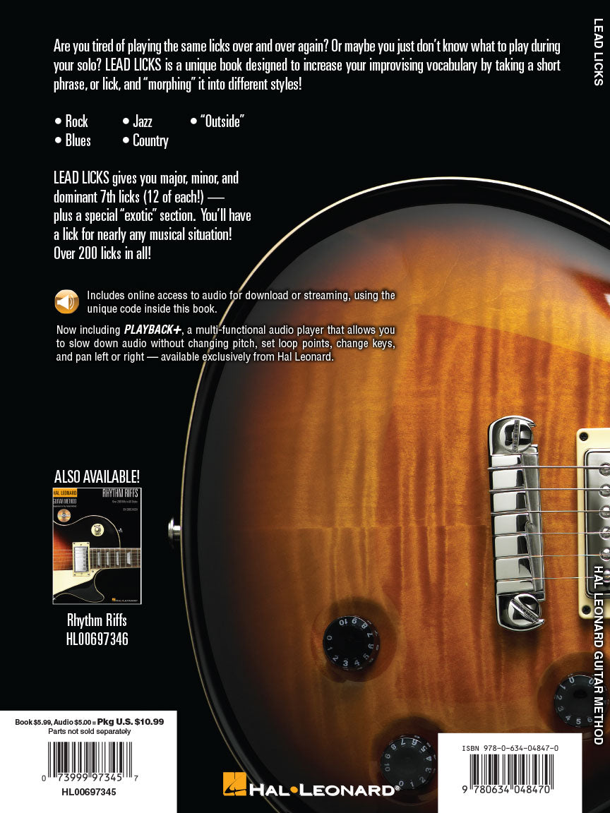 Lead Licks - Hal Leonard Guitar Method Supplement