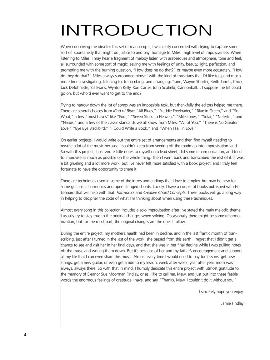 Davis, Miles - Solo Guitar