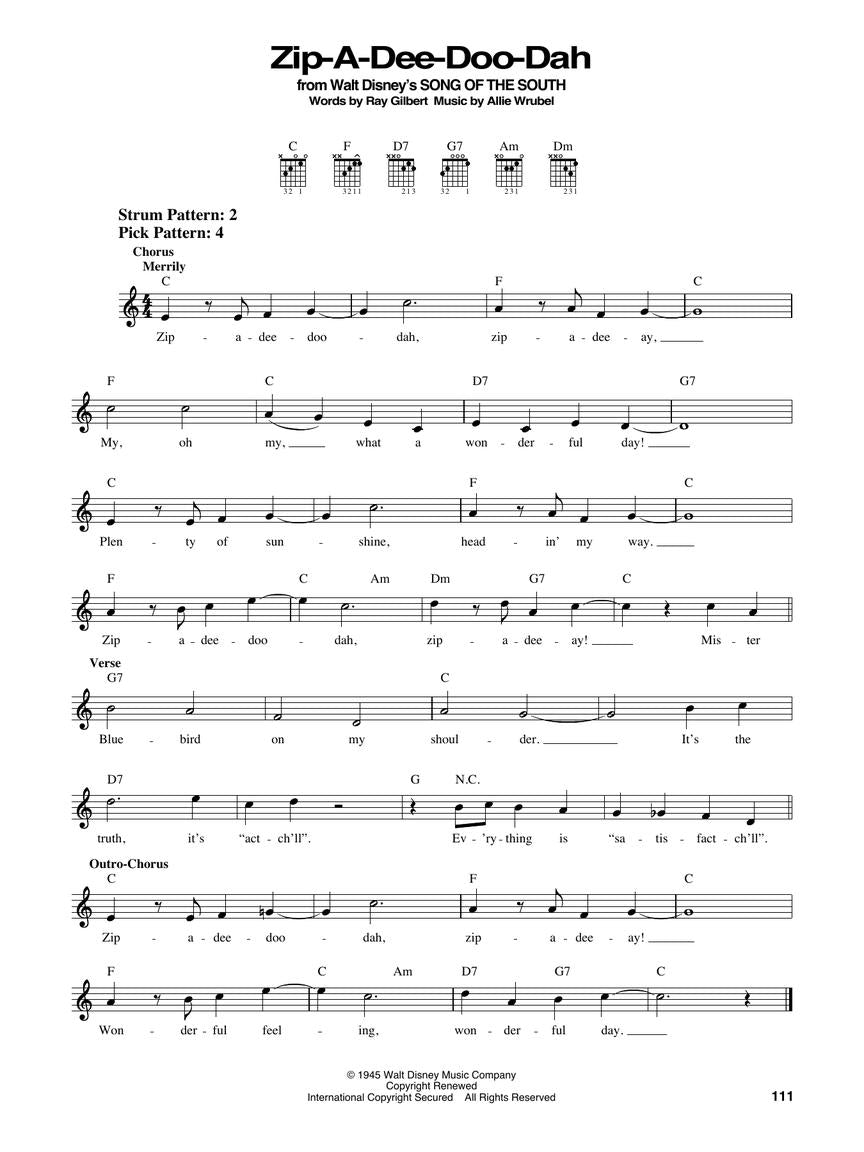 Disney Songs Book, The - Easy Guitar