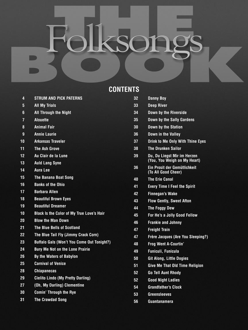 Folksongs Book - Easy Guitar No Tab