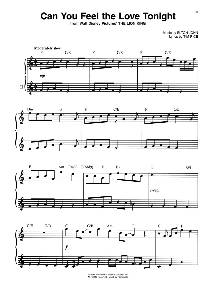 Disney Movie Favorites 9 Hits Arranged for Recorder Solo or Duet