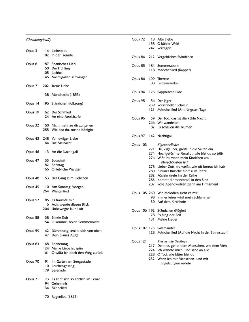 Brahms: 75 Songs Low Voice