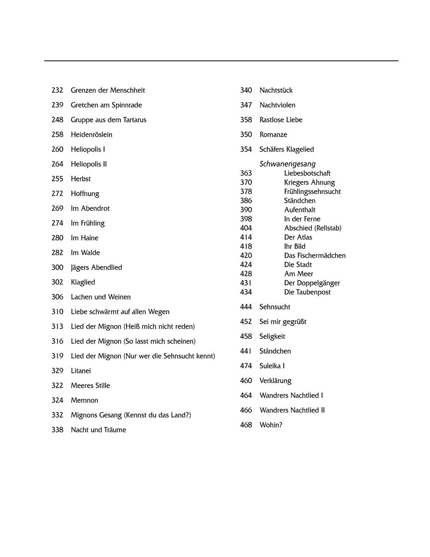 Schubert 100 Songs Low Voice