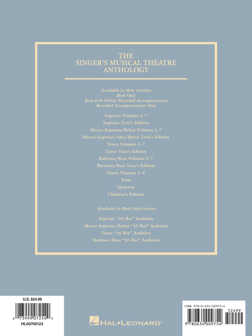Singer's Musical Theatre Anthology - Volume 3 Mezzo-Soprano/Alto Book Only