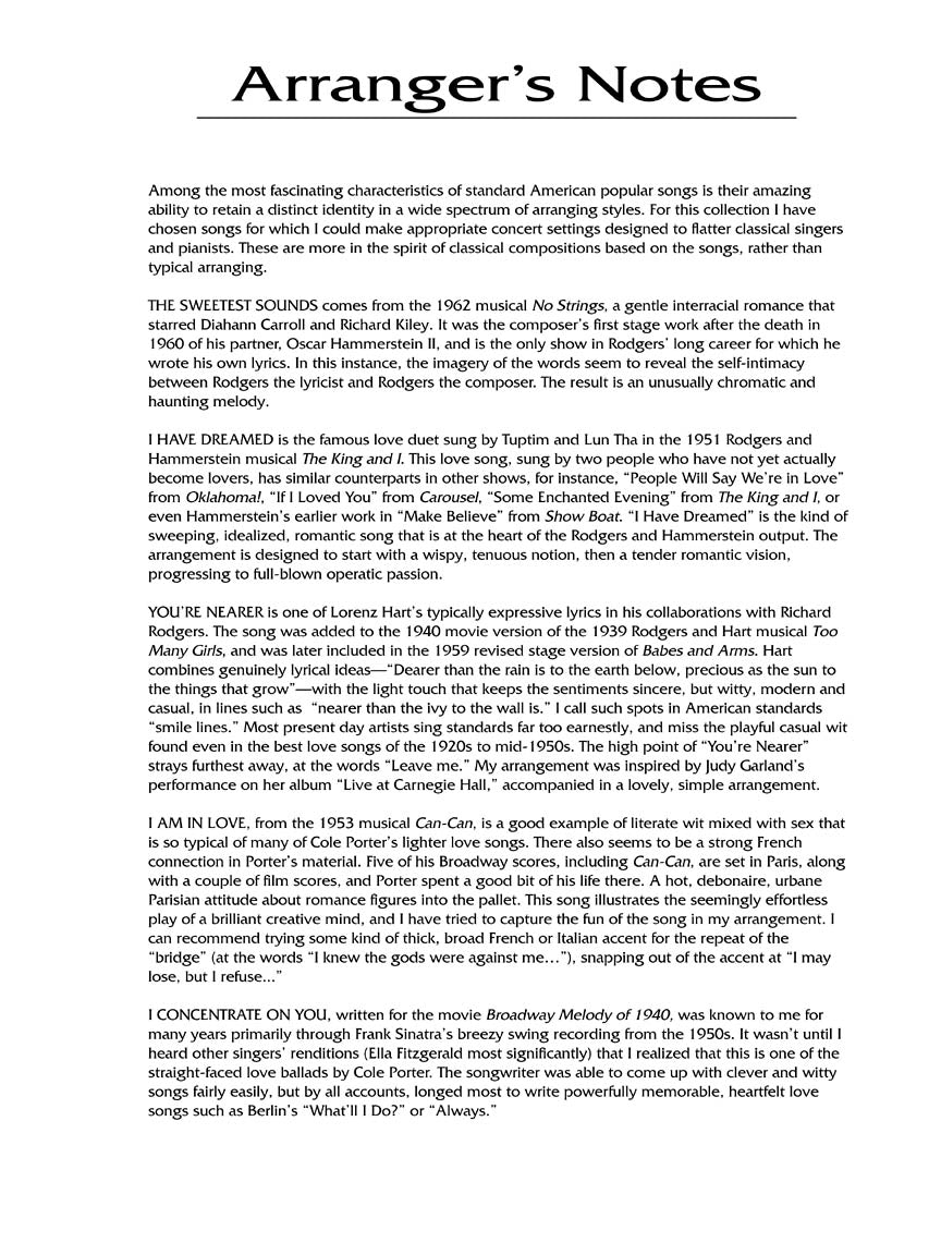 Popular Ballads for Classical Singers