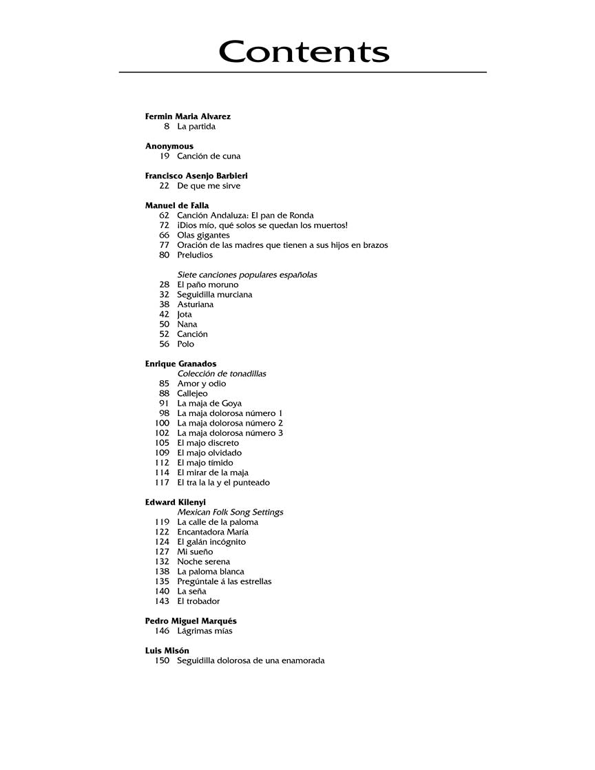 Anthology of Spanish Song High Voice