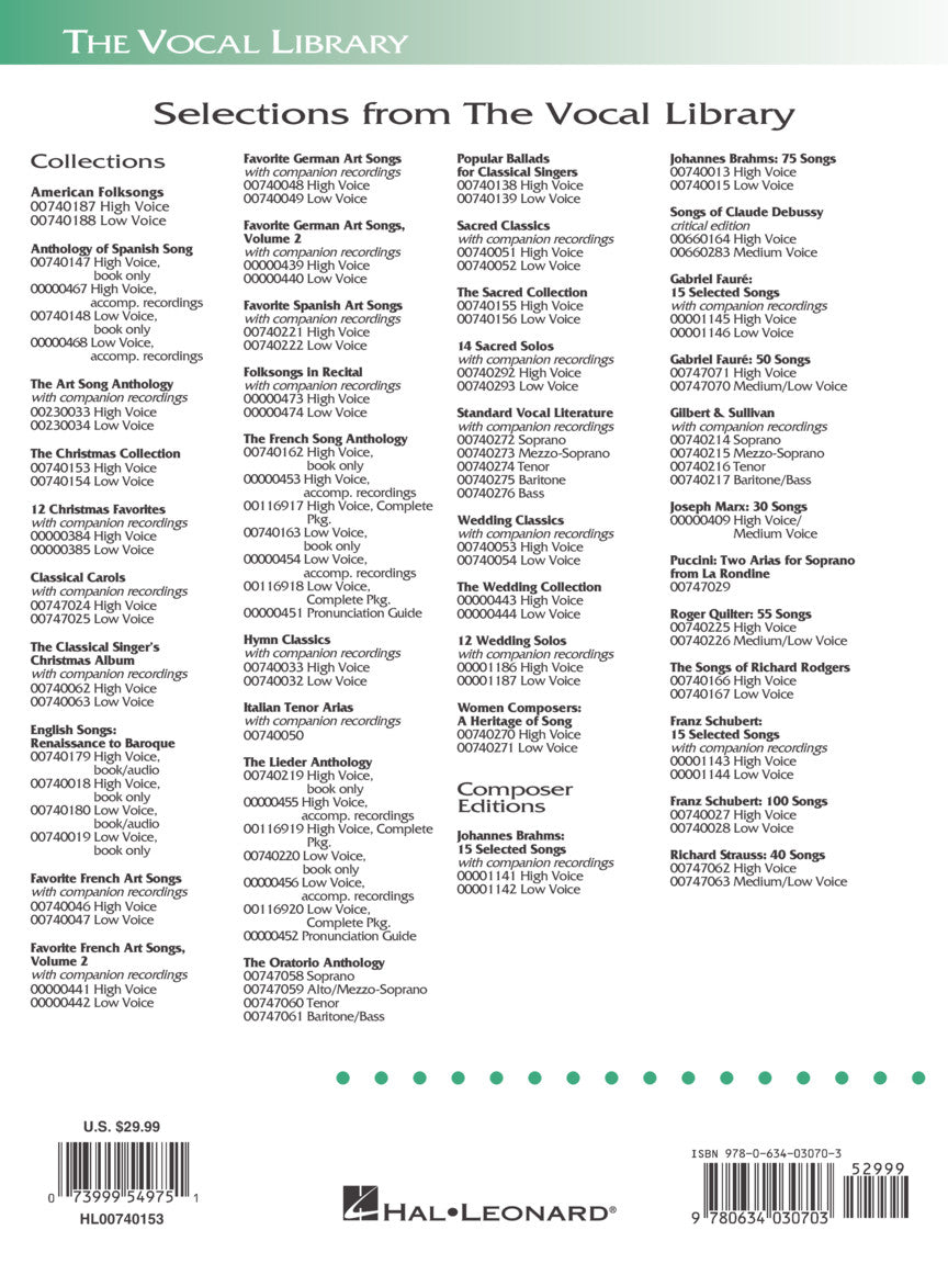 Christmas Collection, The - The Vocal Library