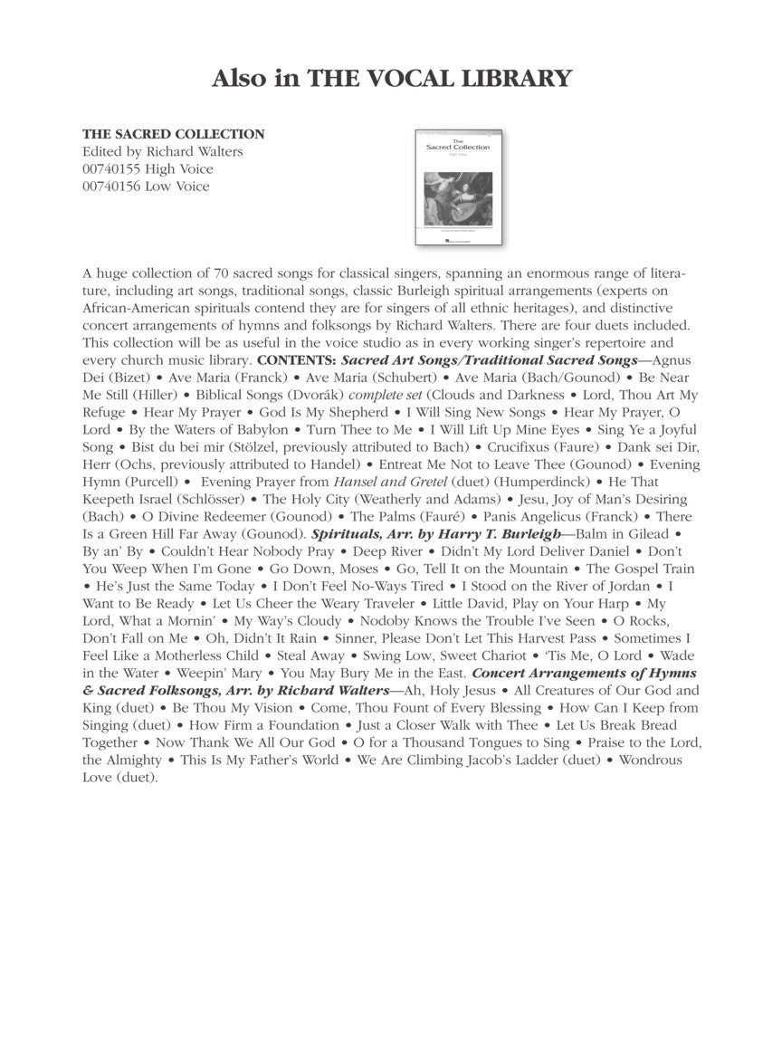 Christmas Collection, The - The Vocal Library