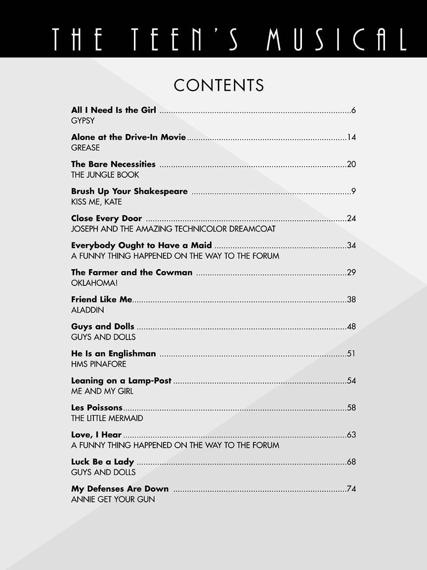 The Teen's Musical Theatre Collection - Young Men's Edition (Audio Access)