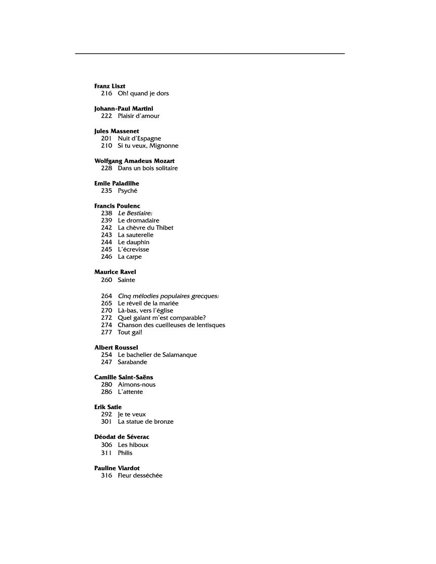 French Song Anthology High Voice