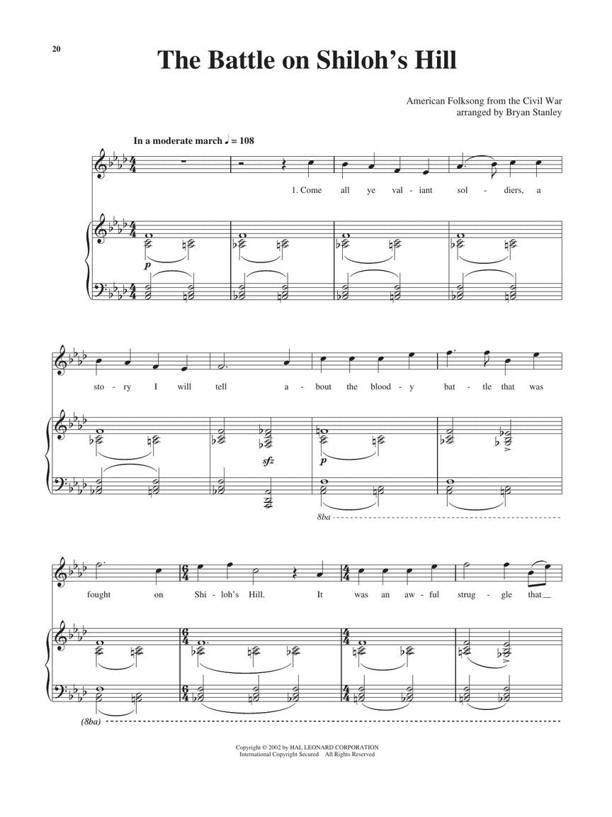 American Folksongs High Voice The Vocal Library