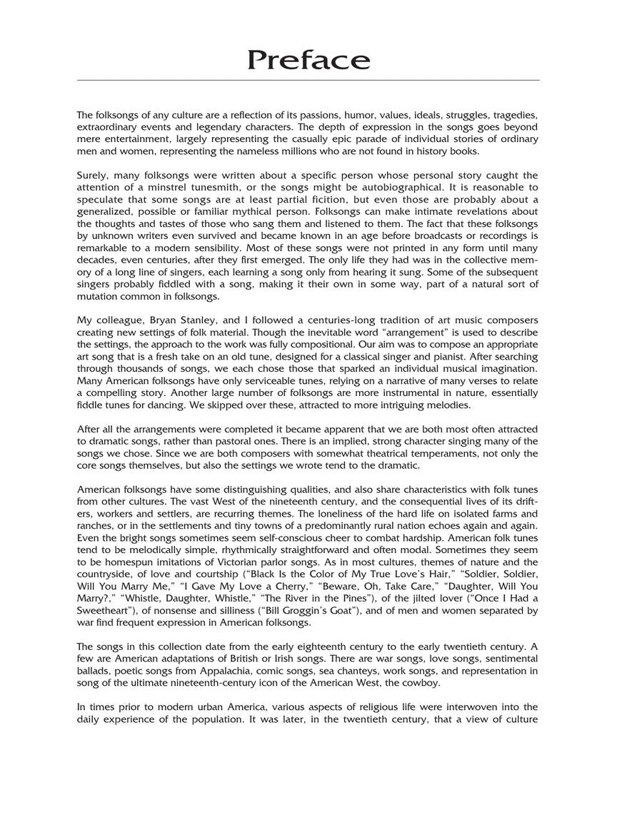 American Folksongs High Voice The Vocal Library