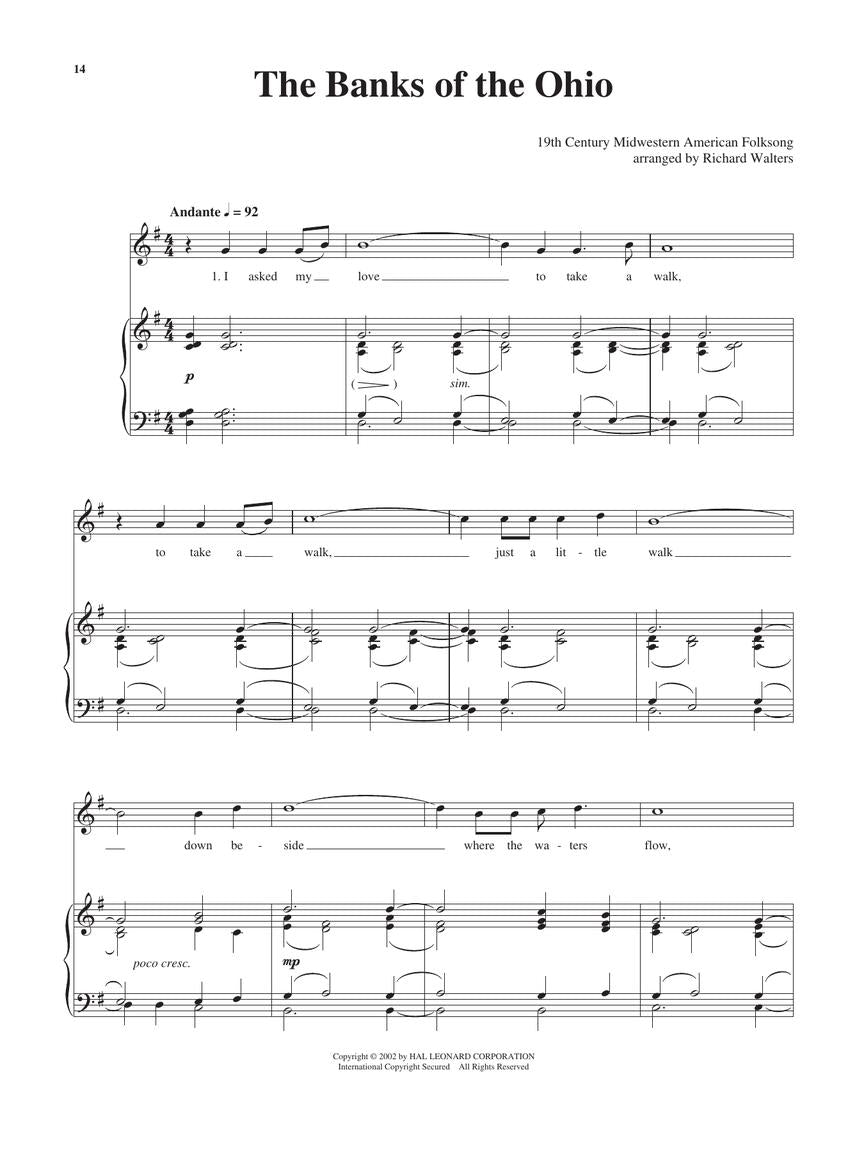 American Folksongs High Voice The Vocal Library