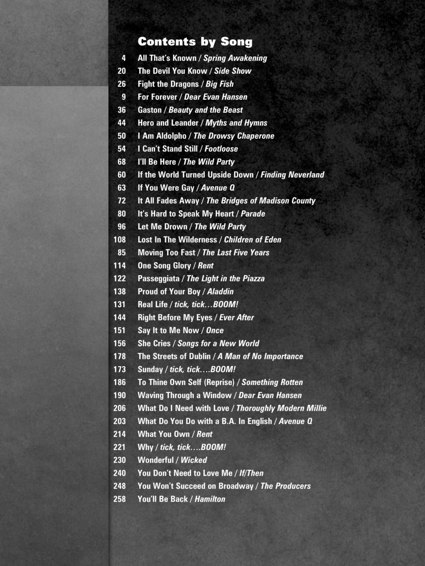 Contemporary Singing Actor Men's Voices, Volume 2 Third Edition