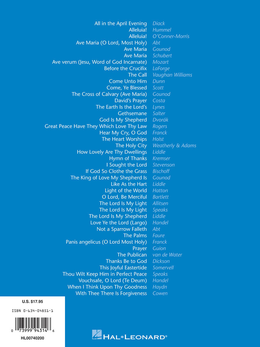 Sacred Solos for All Ages - Vocal Solos Medium Voice