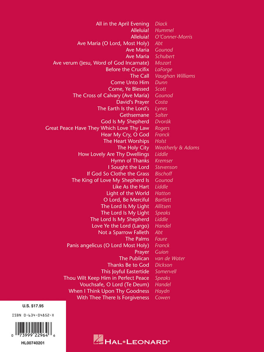 Sacred Solos for All Ages - Vocal Solos Low Voice