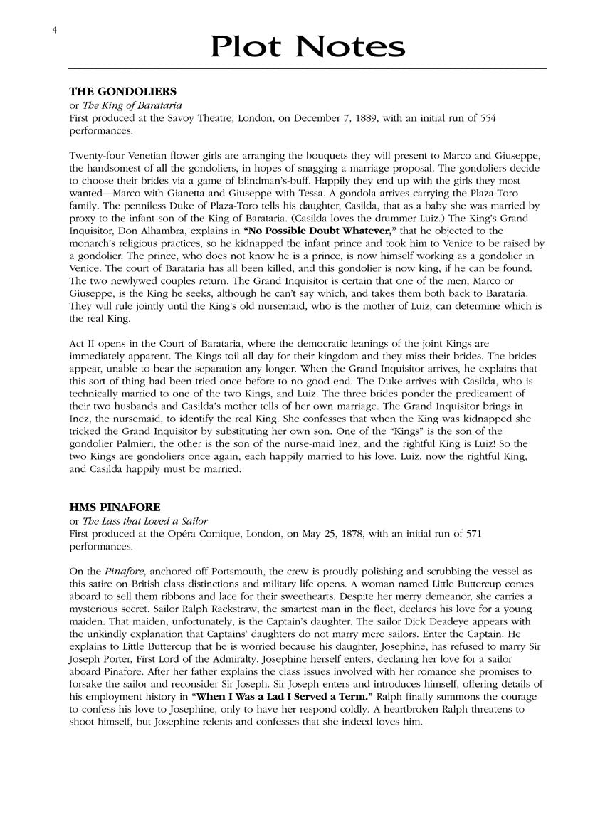 Gilbert & Sullivan for Singers Baritone/Bass The Vocal Library