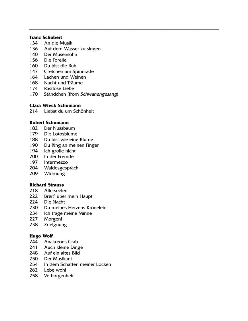 Lieder Anthology for High Voice