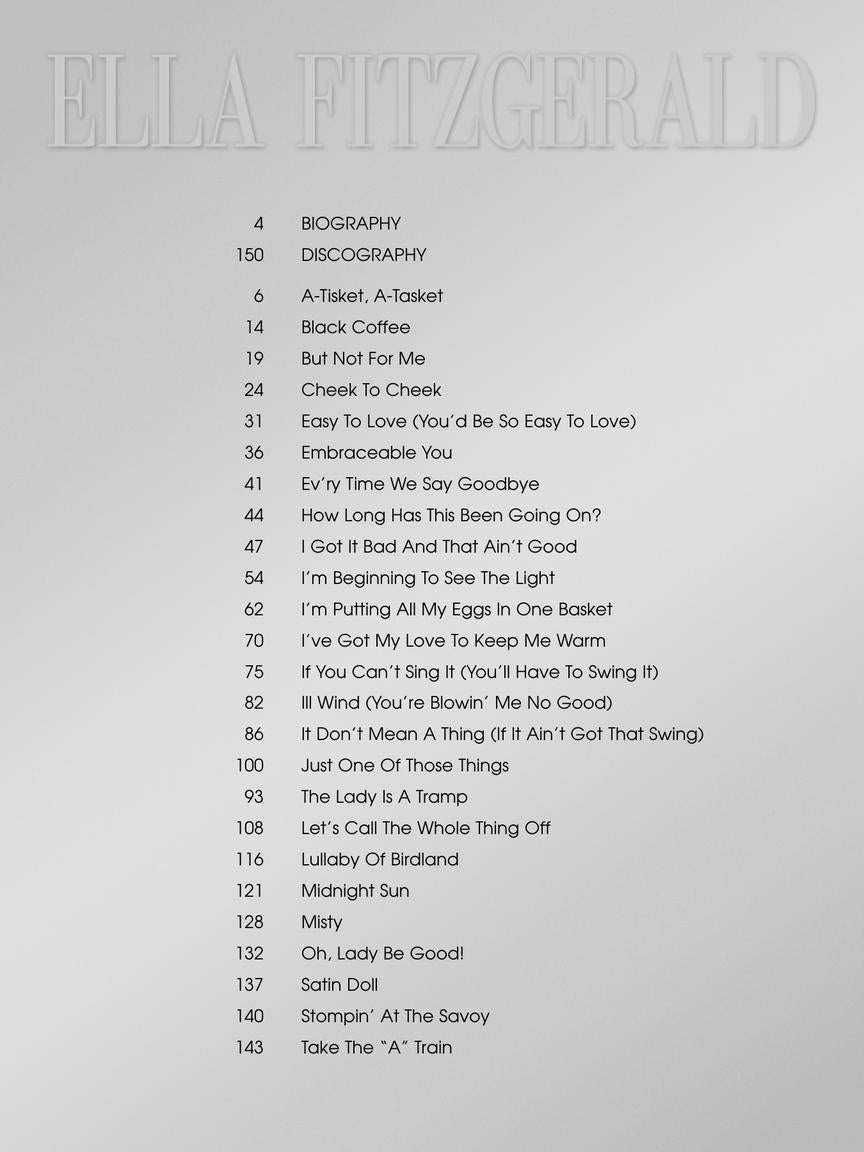 Fitzgerald, Ella - Original Keys for Singers