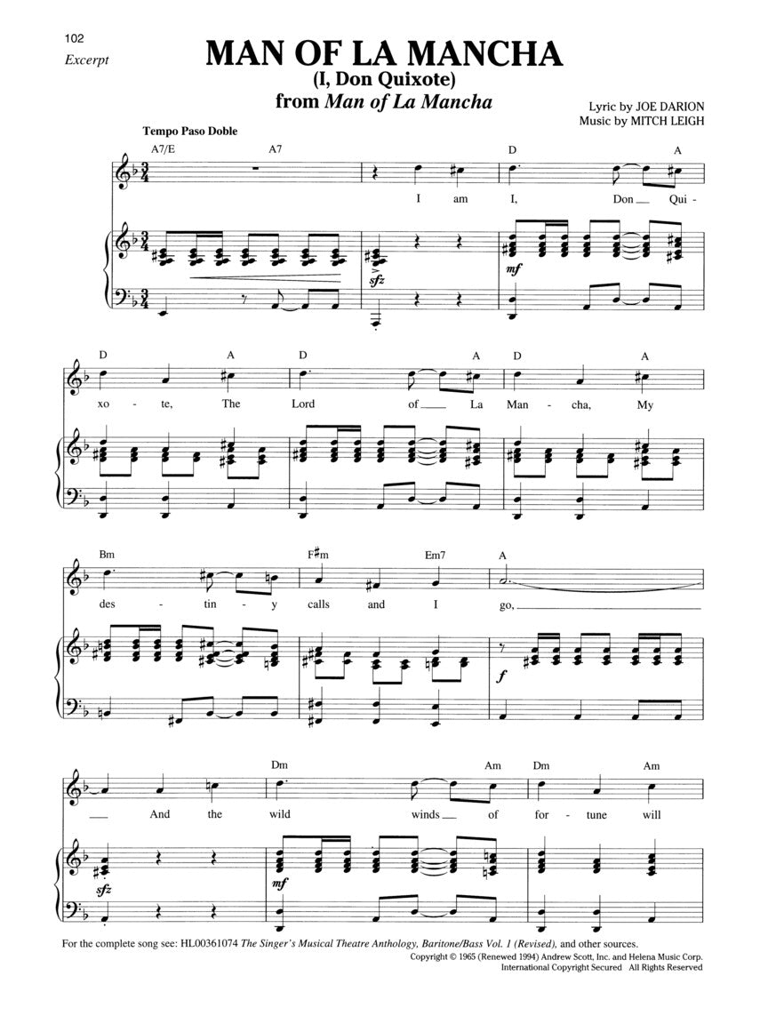 Sixteen-Bar Theatre Audition Baritone/Bass Edition